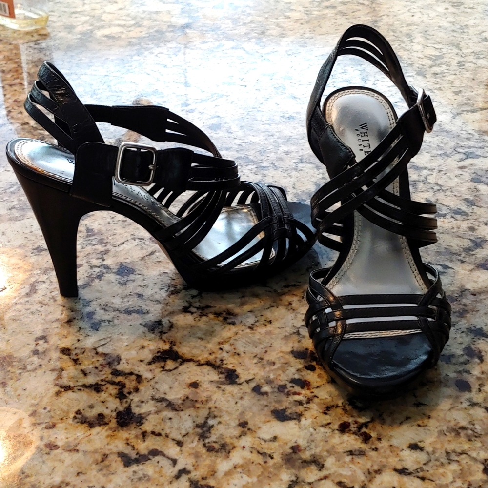 White House Black Market Sling Back 4" Heel Sz 6M